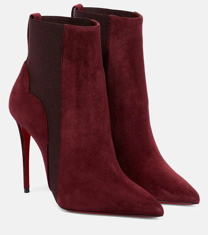 Christian Louboutin Chelsea Chick suede ankle boots | LYBSTORE