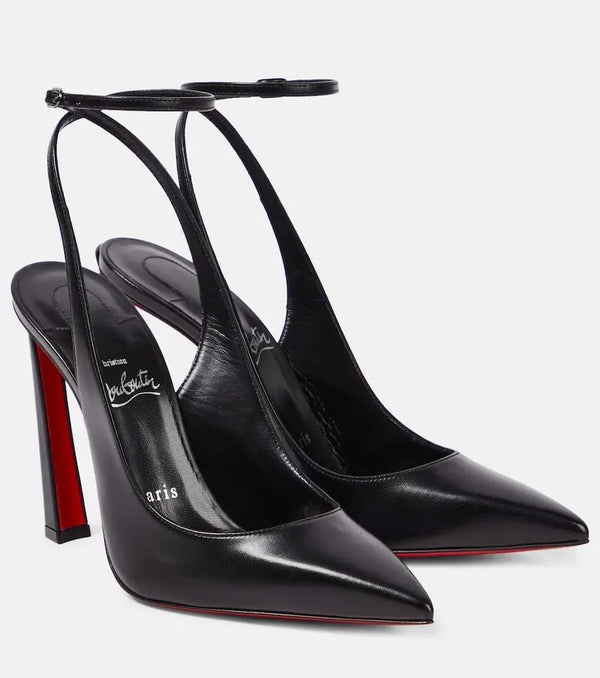 Christian Louboutin Condora 100 leather slingback pumps | LYBSTORE