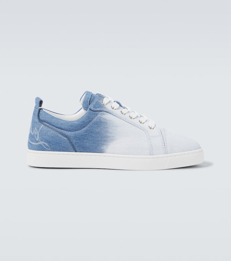 Christian Louboutin Fun Louis Junior denim sneakers