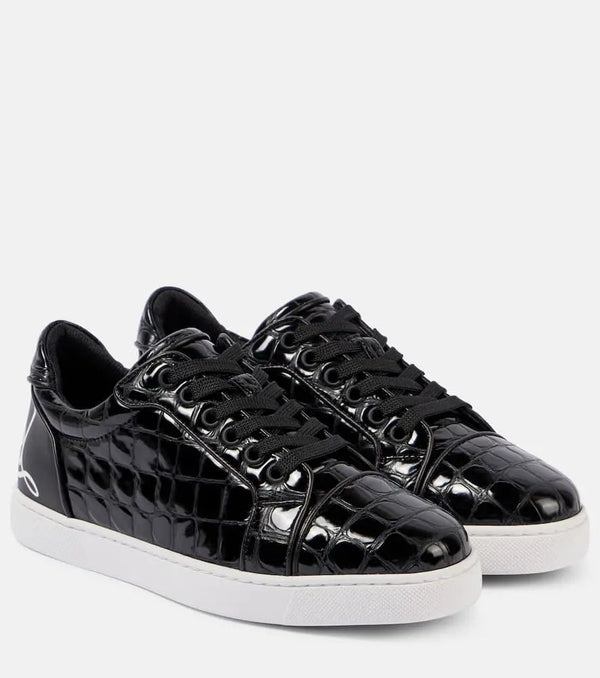 Christian Louboutin Fun Vieira croc-effect leather sneakers