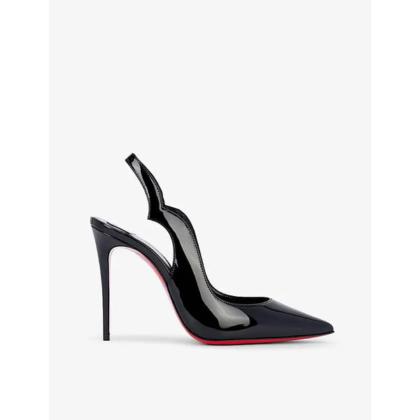 Christian Louboutin Hot Chick Sling 100 patent-leather courts