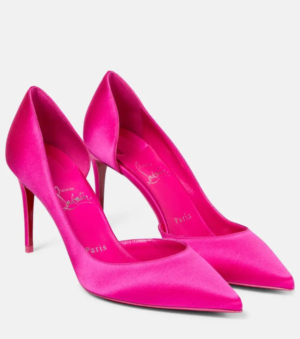 Christian Louboutin Iriza 85 silk satin pumps | LYBSTORE