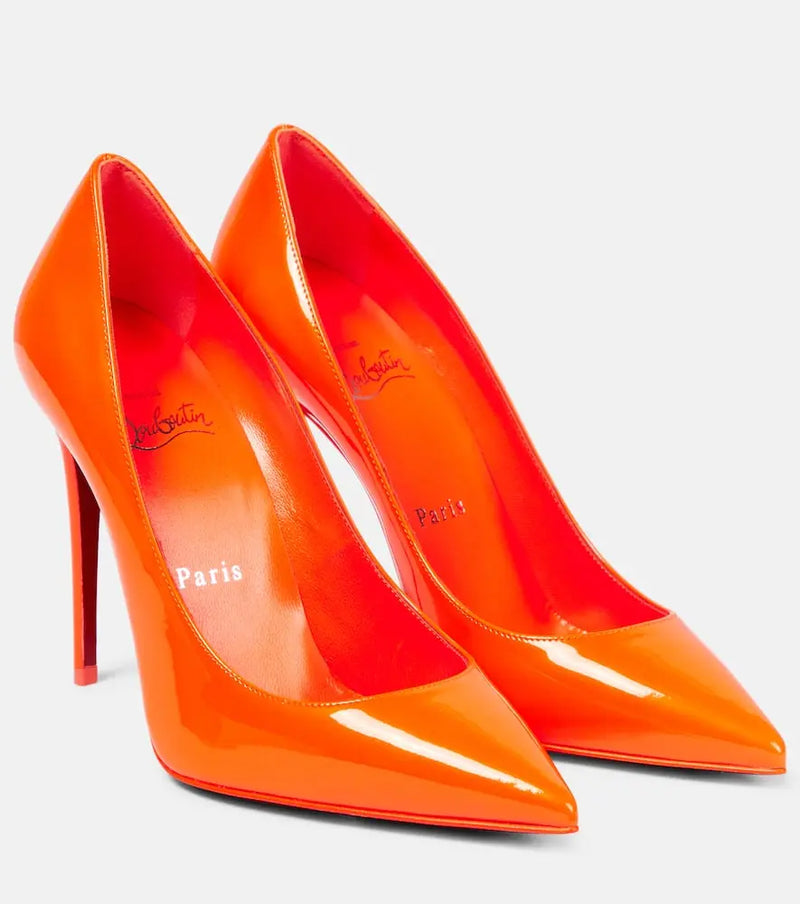 Christian Louboutin Kate 100 patent leather pumps | LYBSTORE