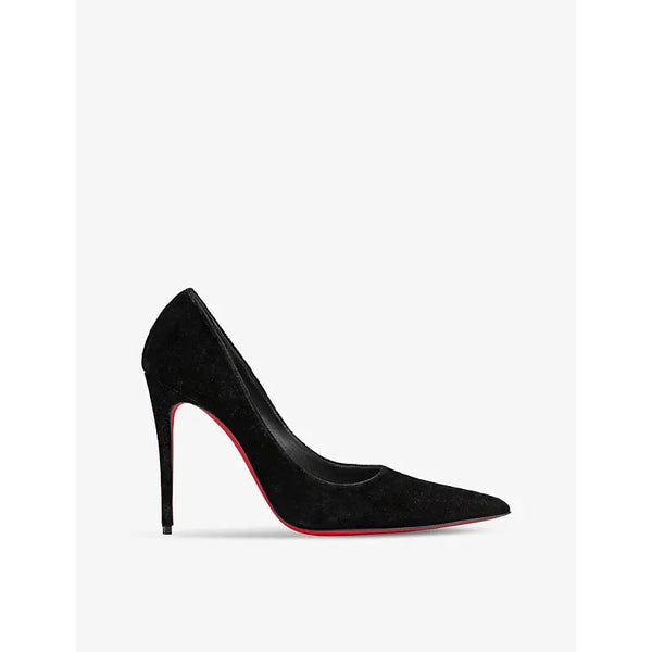 Christian Louboutin Kate Max 100 velvet heeled courts