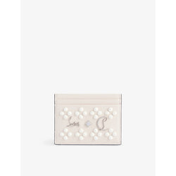 Christian Louboutin Kios Loubinthesky embellished leather card holder