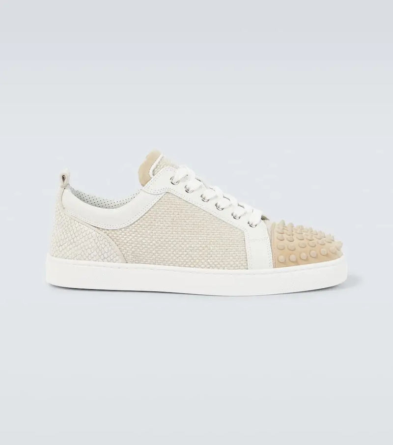 Christian Louboutin Louis Junior Spikes canvas sneakers