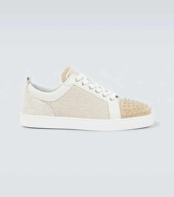 Christian Louboutin Louis Junior Spikes canvas sneakers | LYBSTORE