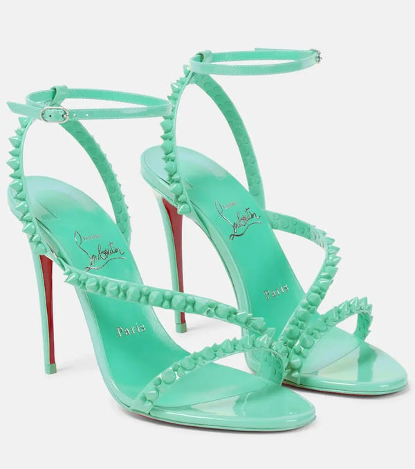 Christian Louboutin Mafaldina Spikes 100 leather sandals | LYBSTORE