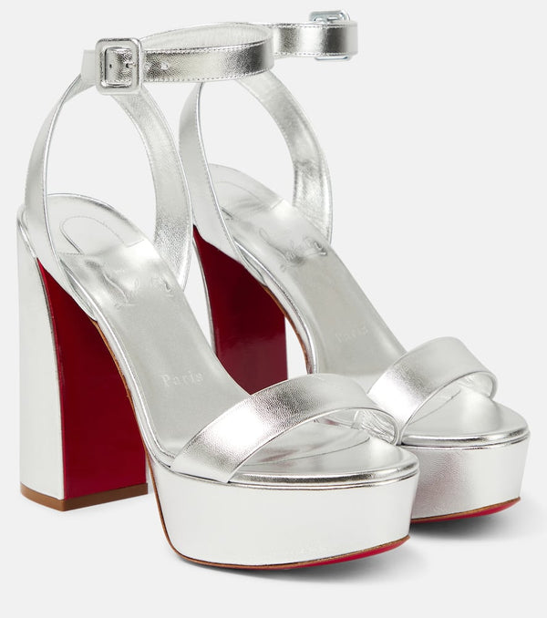 Christian Louboutin Movida Sabina metallic leather platform sandals