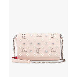 Christian Louboutin Paloma Loubinthesky leather clutch bag