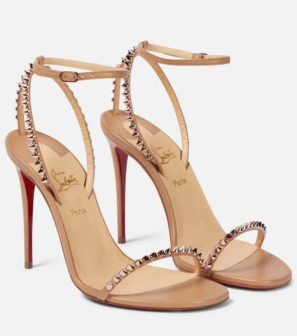 Christian Louboutin So Me 100 embellished leather sandals | LYBSTORE