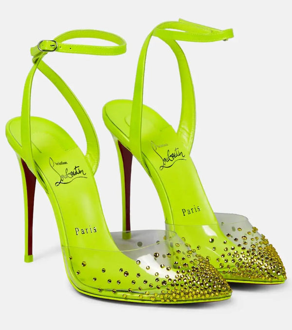 Christian Louboutin Spikaqueen 100 embellished pumps | LYBSTORE