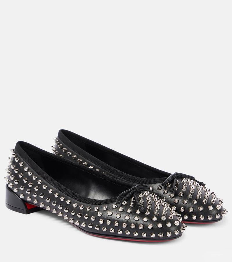 Christian Louboutin Spiked leather ballet flats