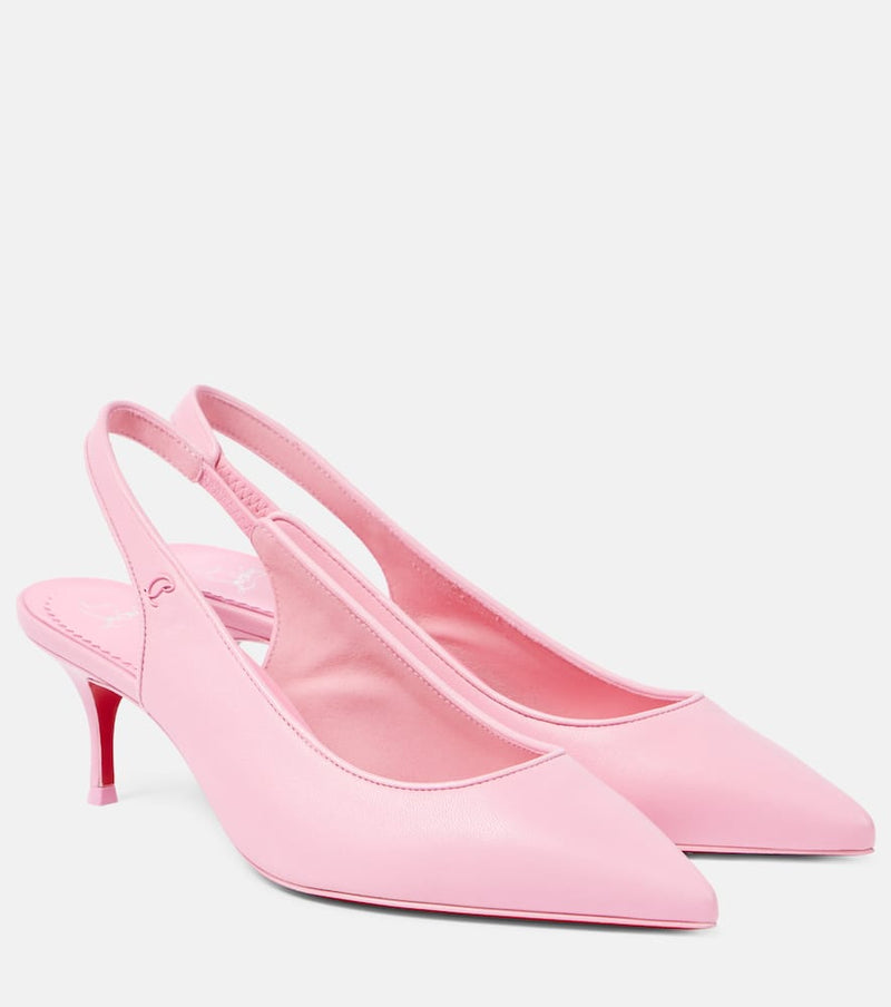 Christian Louboutin Sporty Kate 55 leather slingback pumps