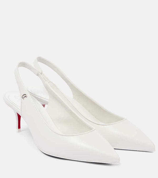 Christian Louboutin Sporty Kate Sling 55 leather slingback pumps | LYBSTORE