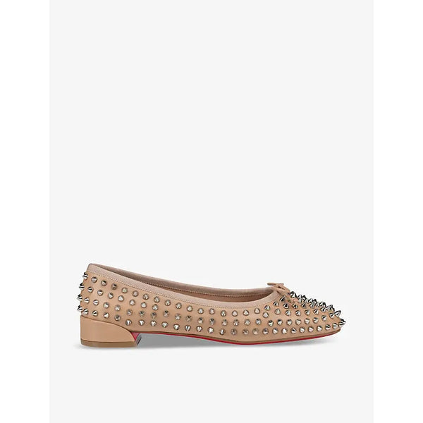 Christian Louboutin Sweetie Jane Spikes leather ballet flats