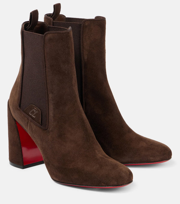 Christian Louboutin Turelastic 85 suede ankle boots | LYBSTORE