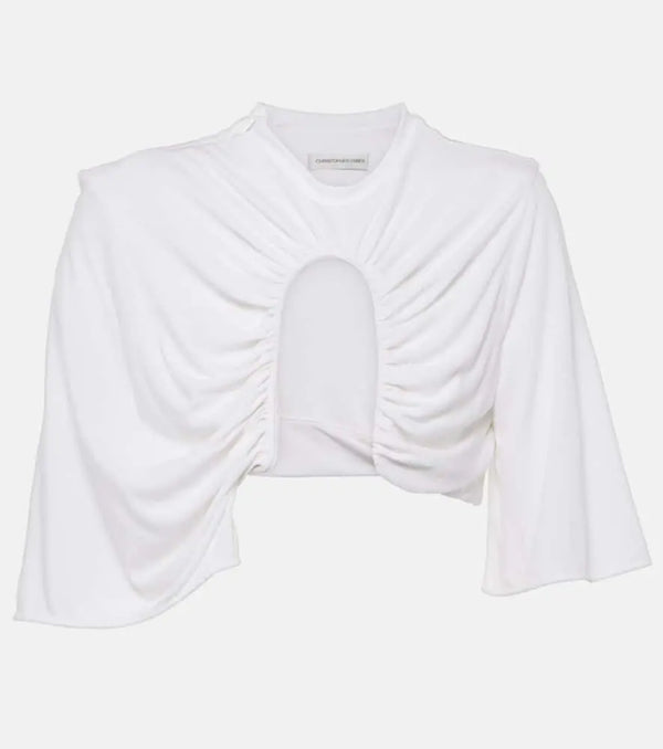 Christopher Esber Chicane cutout crop top | LYBSTORE