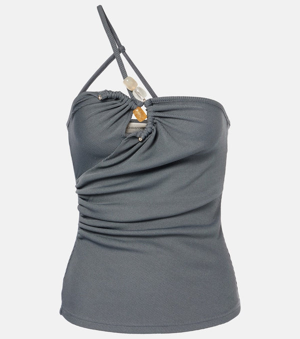 Christopher Esber Concave Stone strapless top