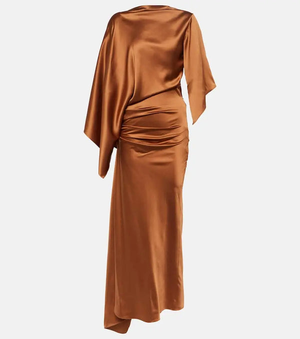 Christopher Esber Cusco draped silk satin maxi dress