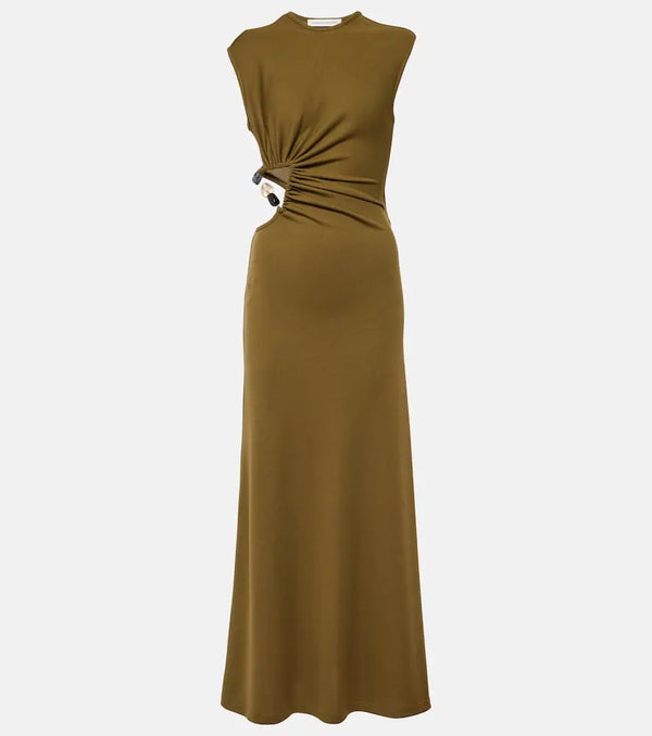 Christopher Esber Embellished cutout maxi dress | LYBSTORE