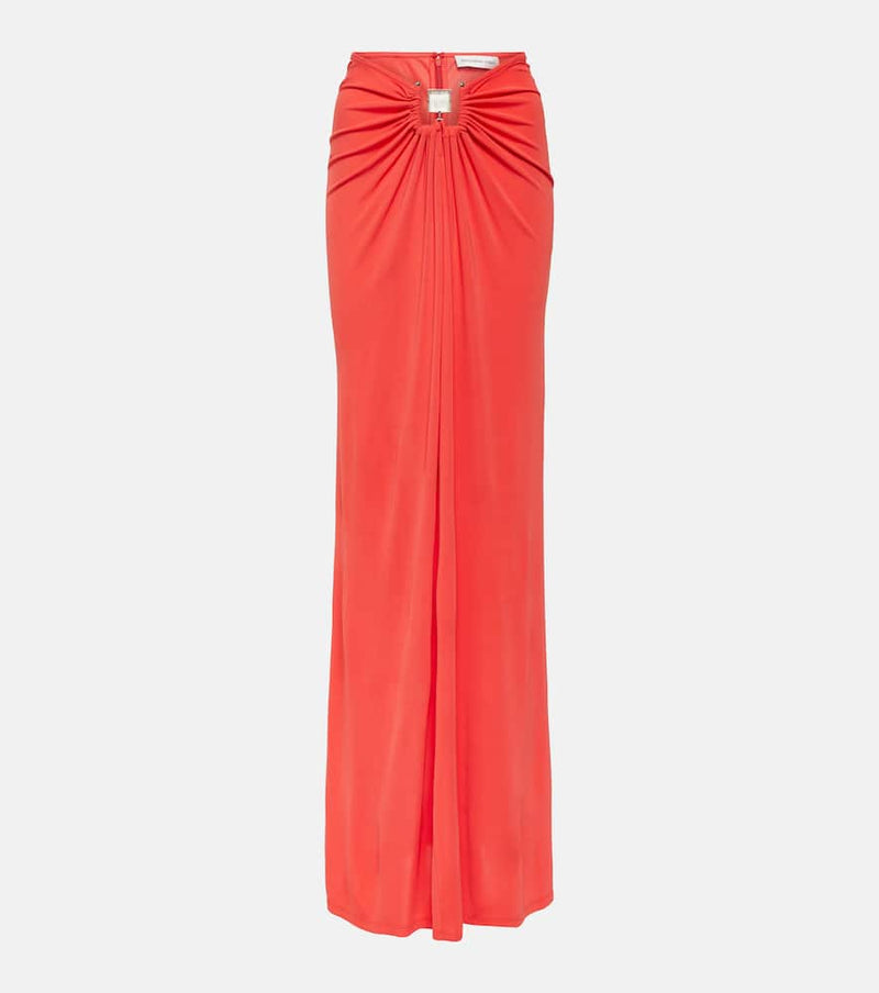 Christopher Esber Embellished jersey maxi skirt