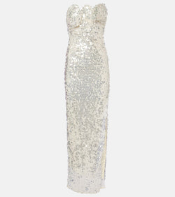 Christopher Esber Opaline sequined strapless gown