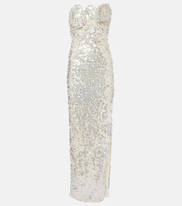 Christopher Esber Opaline sequined strapless gown