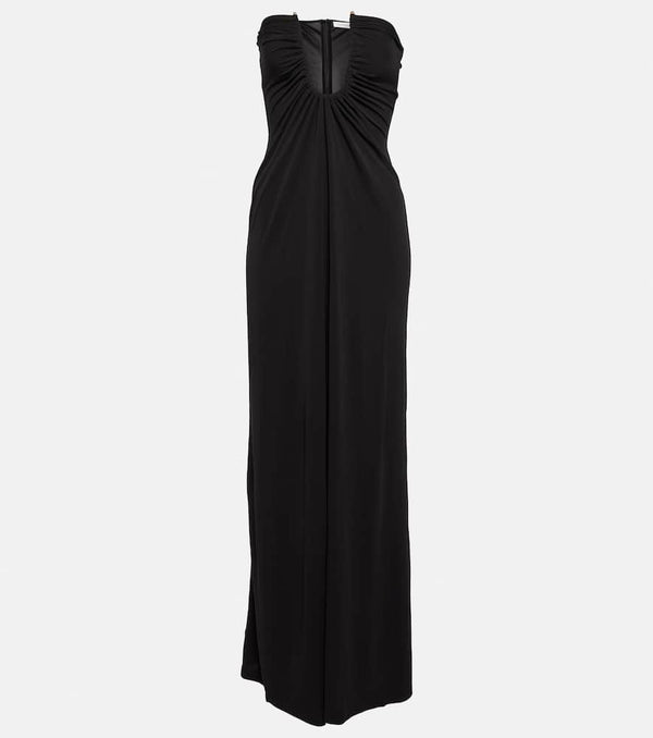 Christopher Esber Ruched strapless maxi dress