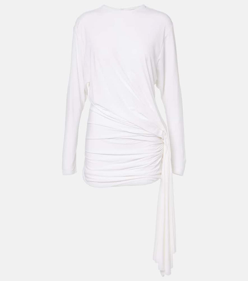 Christopher Esber Side Cowl draped jersey minidress