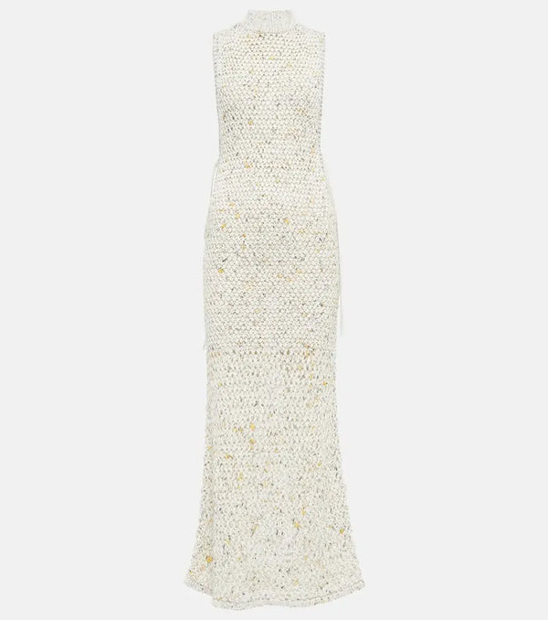 Christopher Esber Woven cotton-blend maxi dress