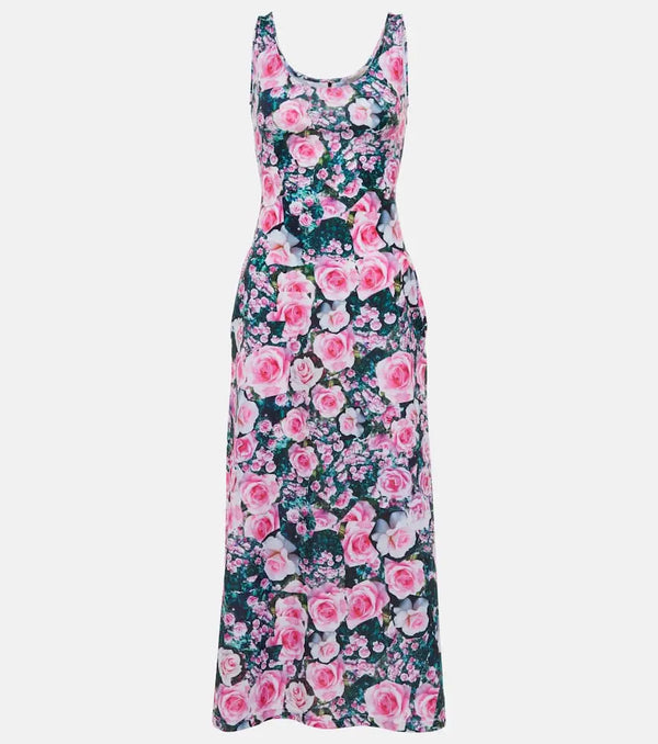 Christopher Kane Floral midi dress | LYBSTORE