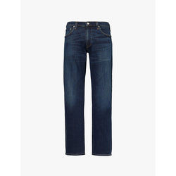 Citizens Of Humanity Gage regular-fit straight-leg mid-rise stretch-denim and cashmere jeans