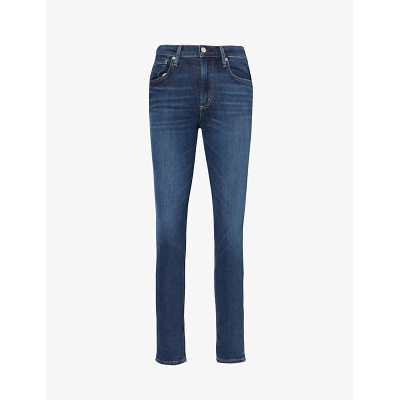 Womens Citizens Of Humanity Sloane tapered high-rise recycled-stretch and recycled-denim jeans