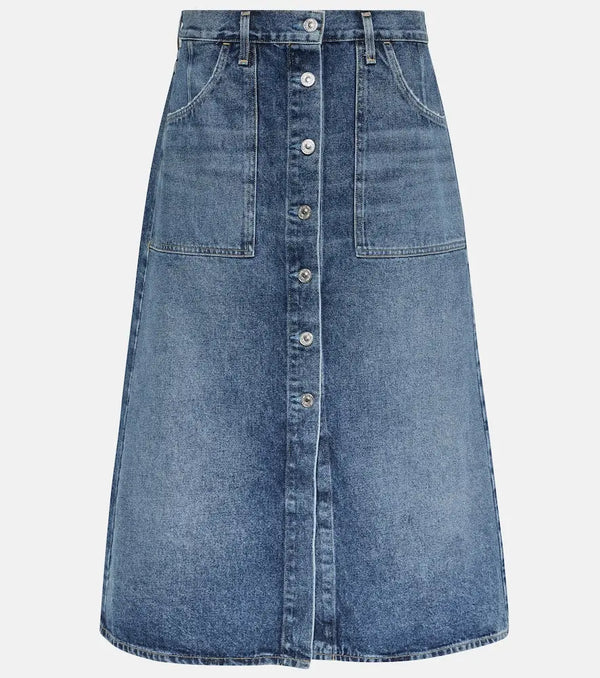 Citizens of Humanity Anouk denim midi skirt | LYBSTORE