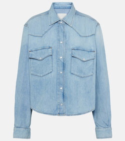 Citizens of Humanity Cropped cotton denim shirt