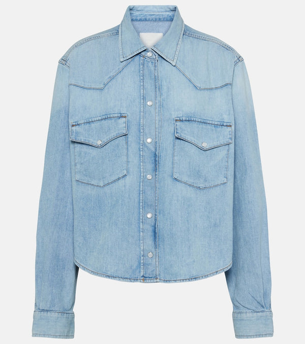 Citizens of Humanity Cropped cotton denim shirt