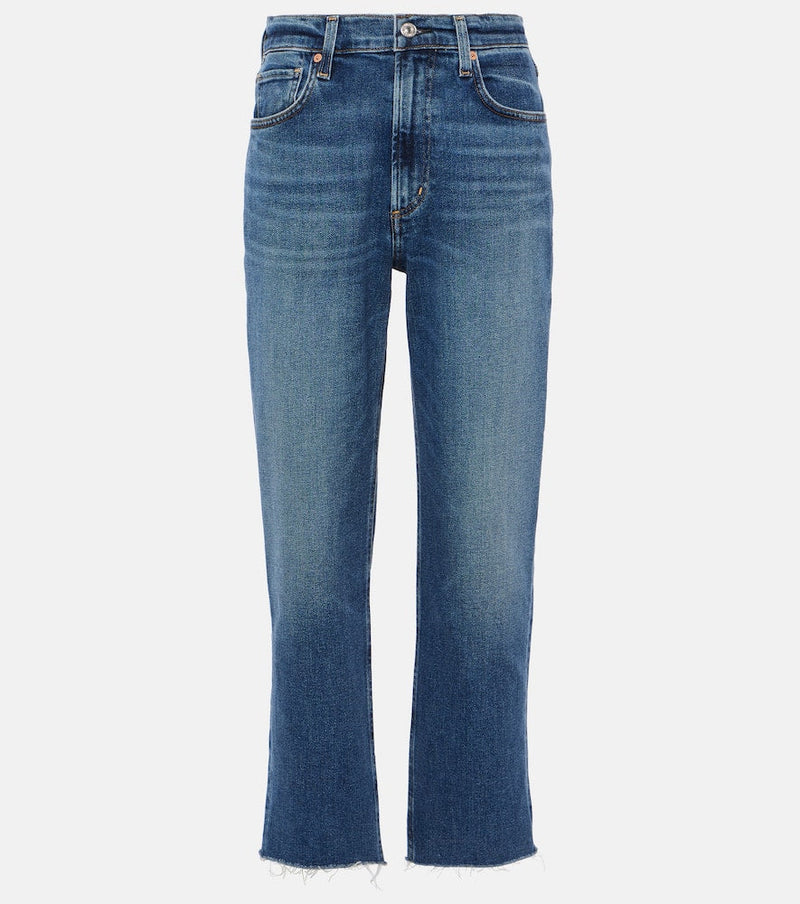 Citizens of Humanity Daphne high-rise cropped straight jeans