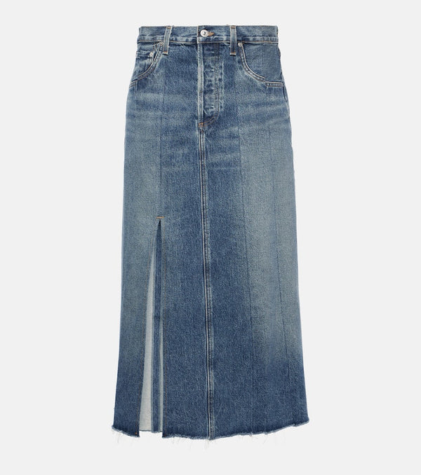 Citizens of Humanity Raian denim midi skirt