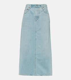 Citizens of Humanity Verona mid-rise denim midi skirt