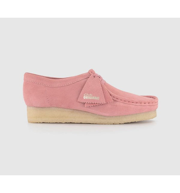 Clarks Originals Womens Wallabee Blush Pink Suede