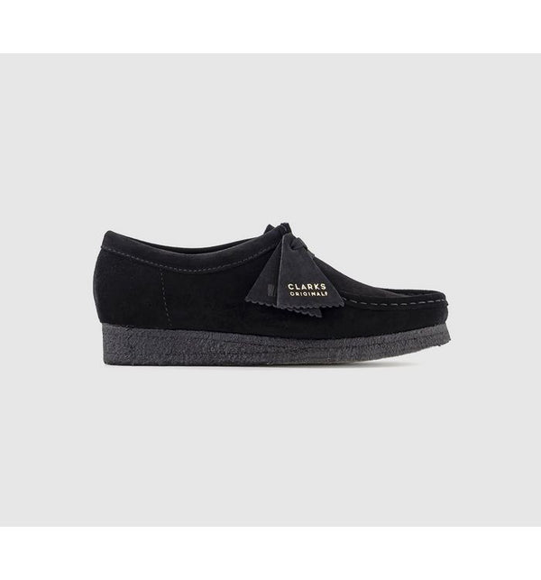 Clarks Originals Womens Wallabees Black Suede