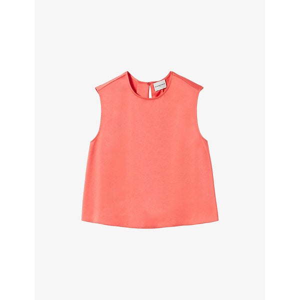 Womens Claudie Pierlot Beau sleeveless satin top