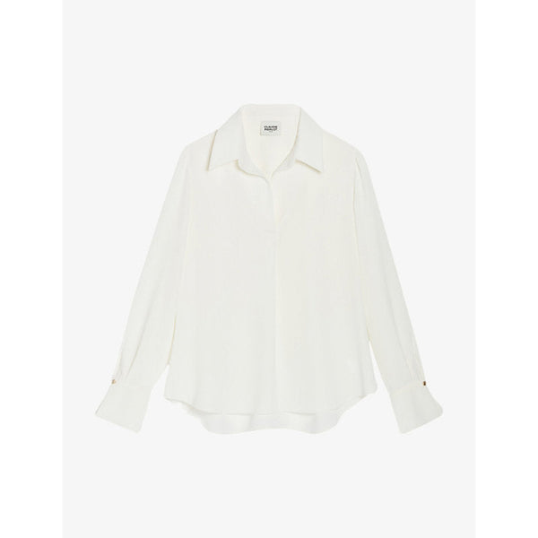  Claudie Pierlot Blues floaty crepe blouse