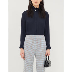 Womens Claudie Pierlot Long-sleeved crepe blouse