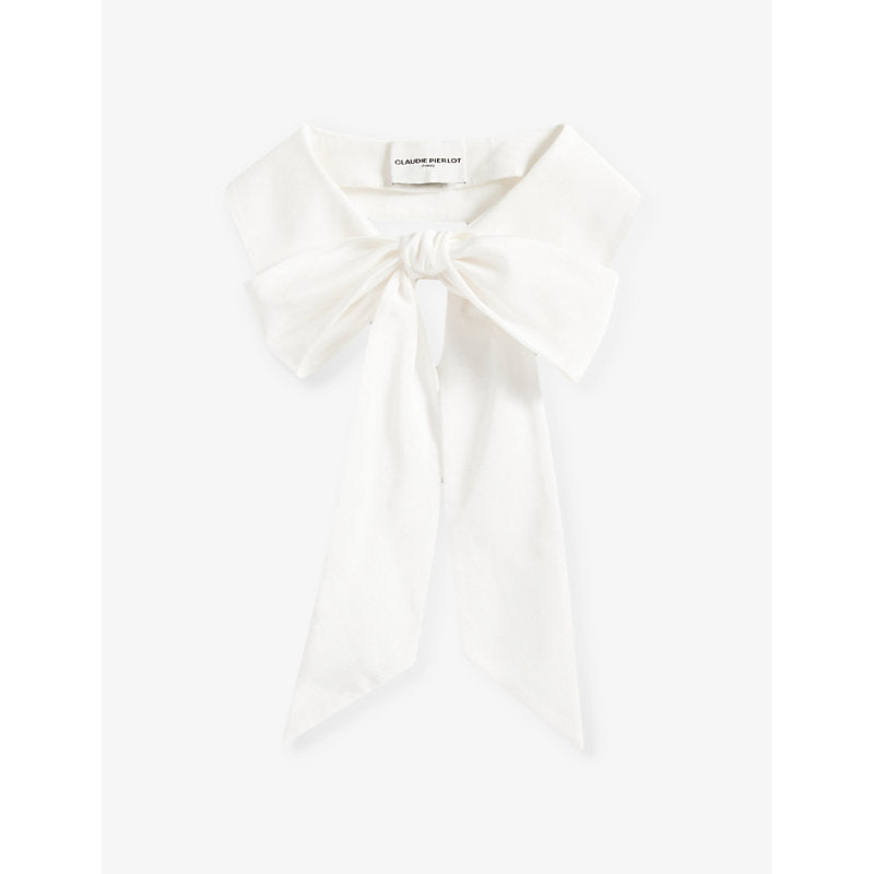 Womens Claudie Pierlot Removable silk peter-pan collar