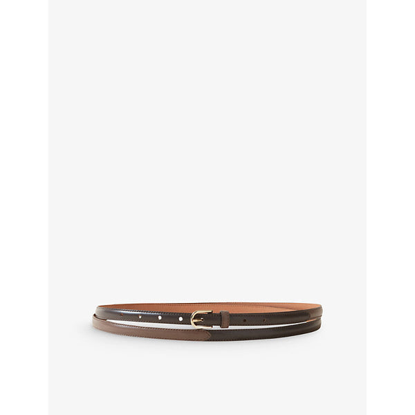 Womens Claudie Pierlot Slim leather belt