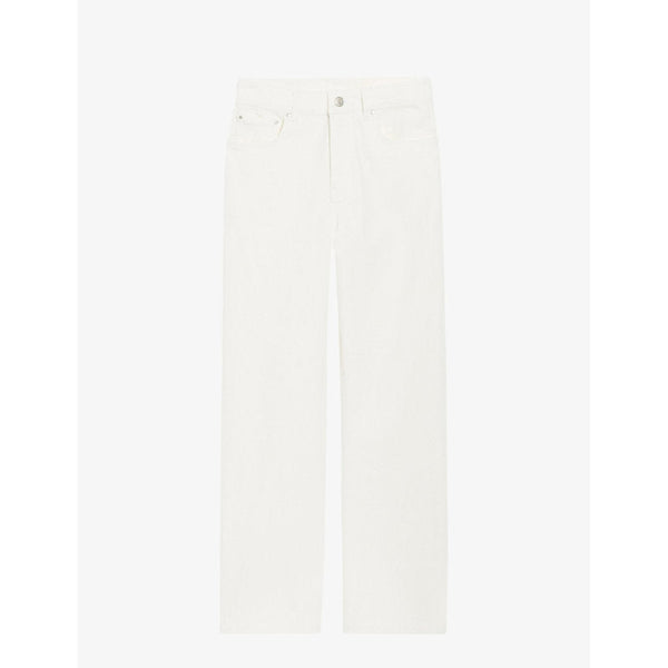 Womens Claudie Pierlot Toto high-rise straight-leg stretch-denim jeans