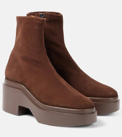 Clergerie Nelle suede platform ankle boots | LYBSTORE