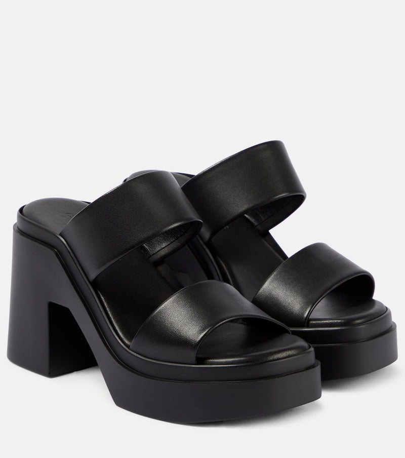 Clergerie Next leather platform mules | LYBSTORE